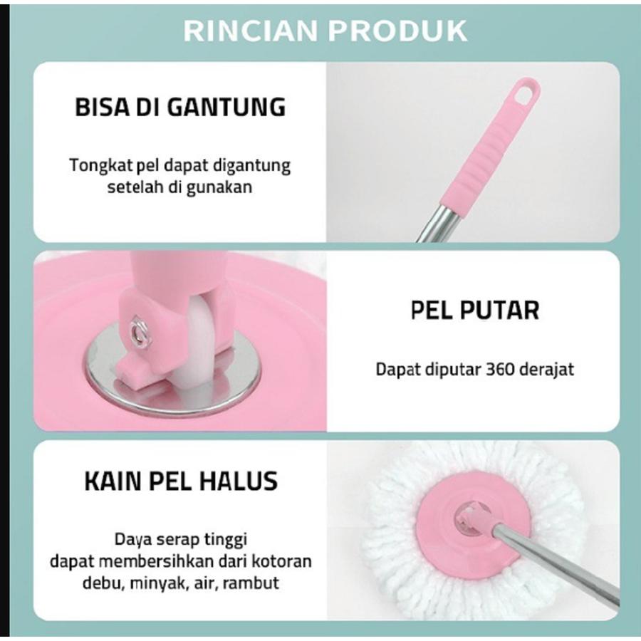 SPIN MOP ALAT PEL PUTAR ANTI KARAT