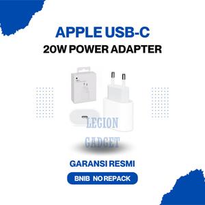 APPLE ADAPTER 20W TYPE-C ORIGINAL GARANSI RESMI (BUKAN OEM)