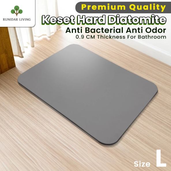 RUNIDAR LIVING Khusus RESELLER 5pc M - Keset Batu Diatomite / AntiSlip