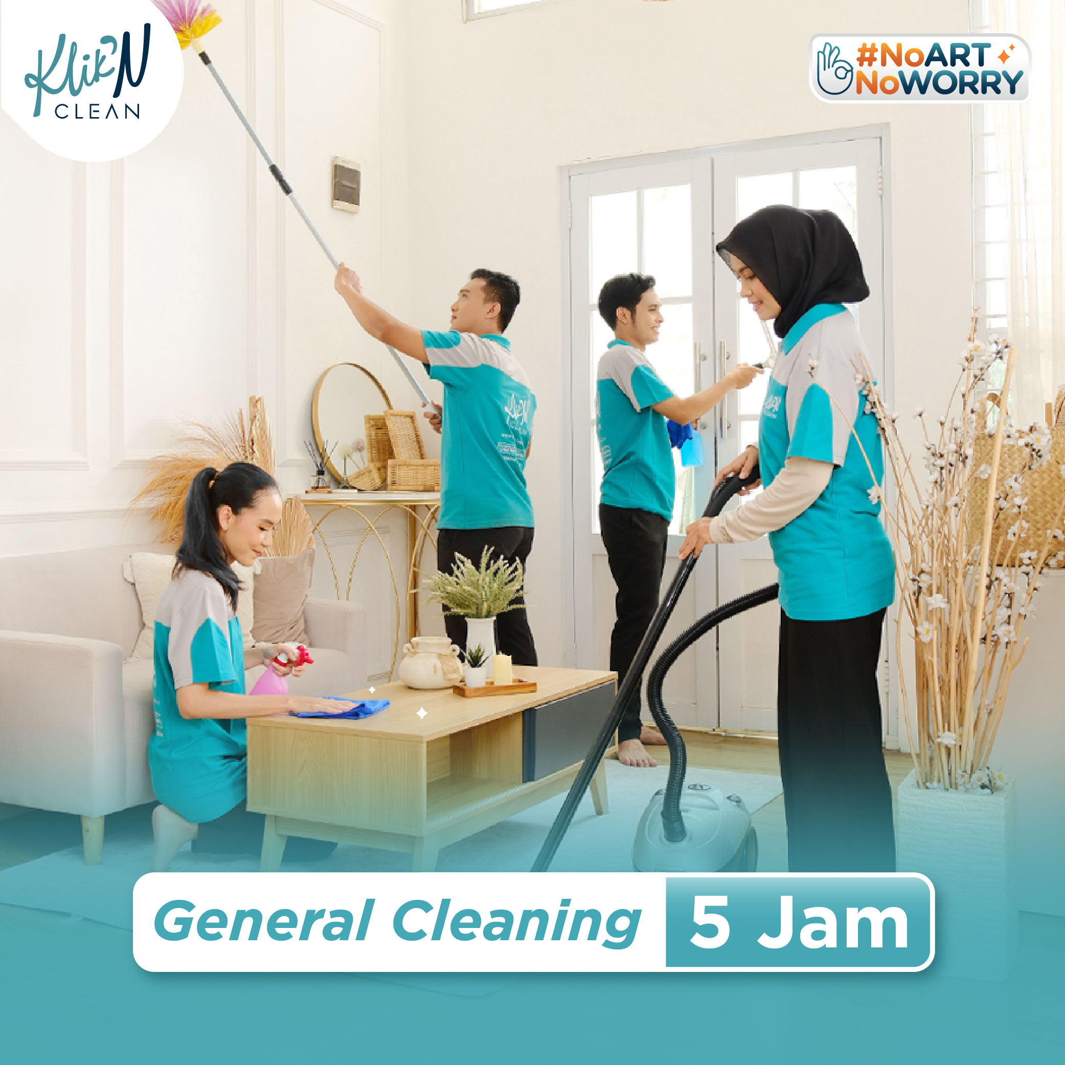 KliknClean - Layanan General Cleaning 5 Jam