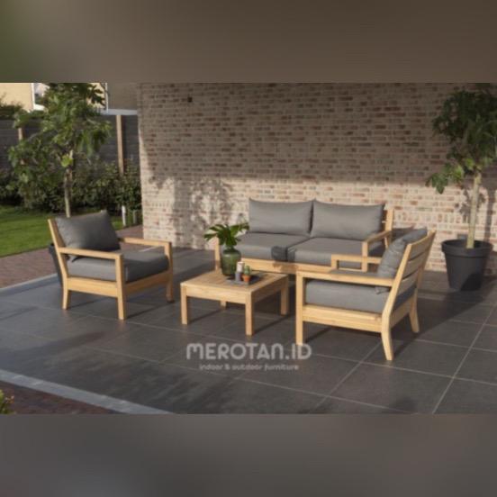 Set Sofa Tamu Outdoor Jati / Sofa Santai Outdoor Jati
