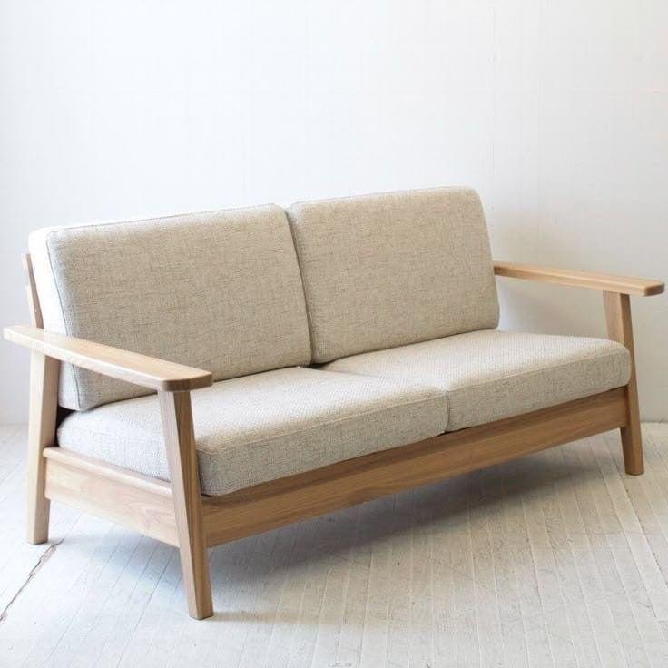 Sofa Tamu Jati Minimalis Retro / Kursi Tamu Jati Minimalis