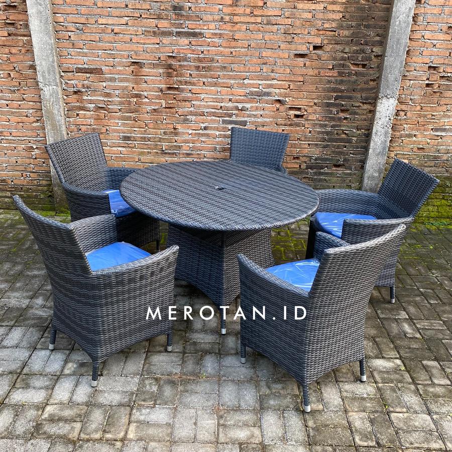 Set Kursi Outdoor Rotan Sintetis / Kursi Teras Rotan Sintetis