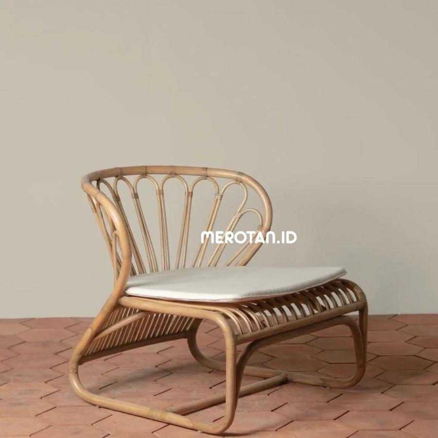 Kursi Santai Rotan Alam/Kursi Cafe Rotan/Lazy Chair/Kursi Teras Rotan