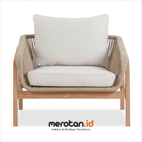Kursi Santai Jati Anyaman Tali Rope / Kursi Malas Jati Anyaman / Kursi Tamu Jati Anyaman / Arm Chair