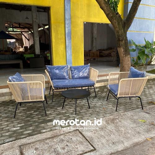 Set Kursi Tamu Outdoor Anyaman Rotan Sintetis / Sofa Tamu Outdoor