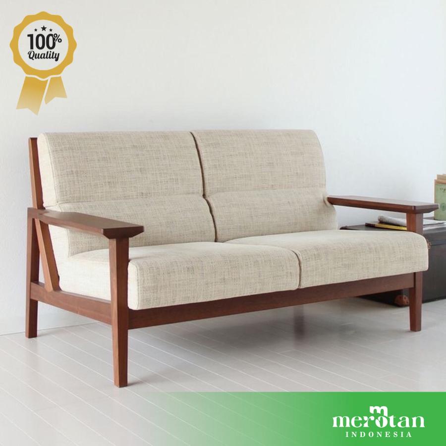 KURSI CAFE KAYU / SOFA TAMU / SOFA SCANDINAVIAN 2 SEATER