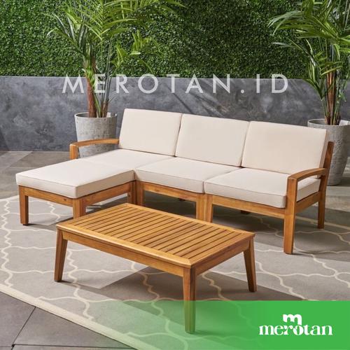 Sofa Jati Outdoor / Set Kursi Tamu Outdoor Jati Asli