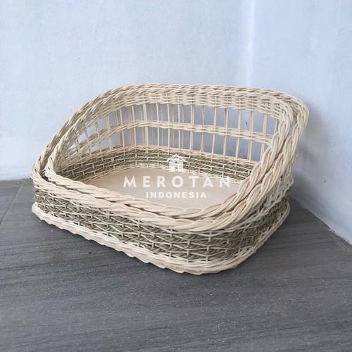KERANJANG PARSEL ROTAN / HAMPERS JUMBO (Set isi 2 pcs) 