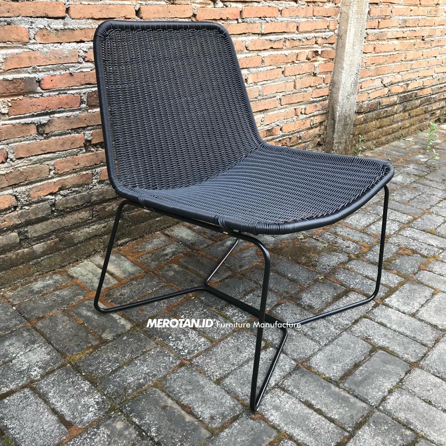 Lazy Chair/ Kursi Cafe Rotan Sintetis / Kursi Santai Rotan Sintetis / Kursi Outdoor Rotan Sintetis