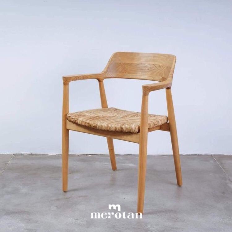 Kursi Hiroshima Jati Kombinasi Anyaman / Kursi Cafe Jati / Kursi Cafe