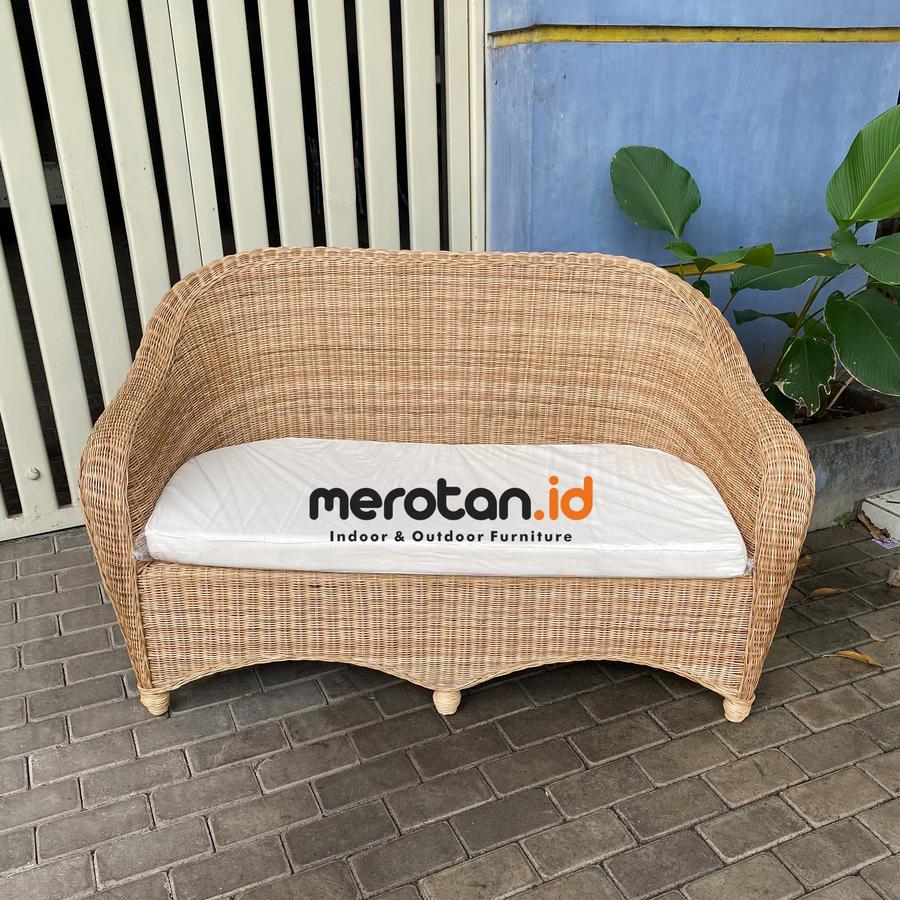 Sofa Tamu Rotan Alam / Sofa Rotan / Sofa Ruang Tunggu / Sofa Rotan Estetik
