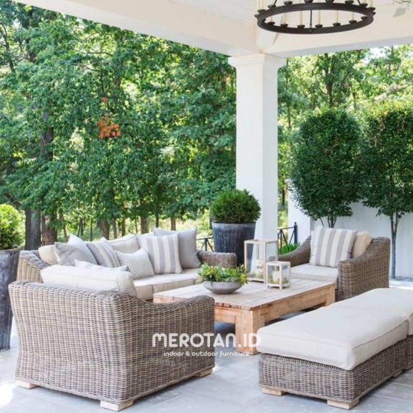 Set Kursi Tamu Rotan Sintetis / Set Sofa Tamu Rotan Sintetis / Kursi Tamu Rotan Sintetis / Kursi Tamu Outdoor Rotan Sintetis