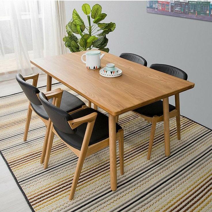 Set Dining Chair / Meja Makan Kayu Jati Minimalis / kursi Cafe