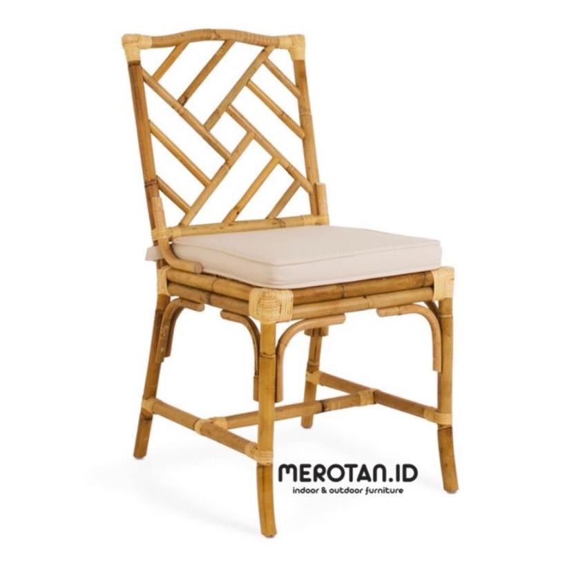 Kursi Cafe Rotan Alam / Dining Chair / Rattan Chair / Kursi Makan Rotan