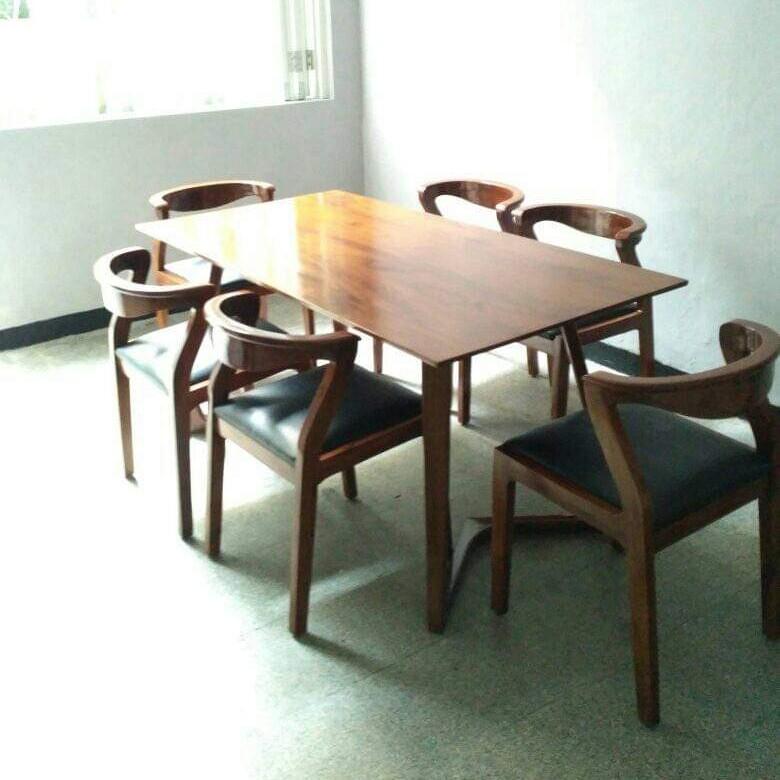 Set Kursi Meja Makan Minimalis Kayu Jati