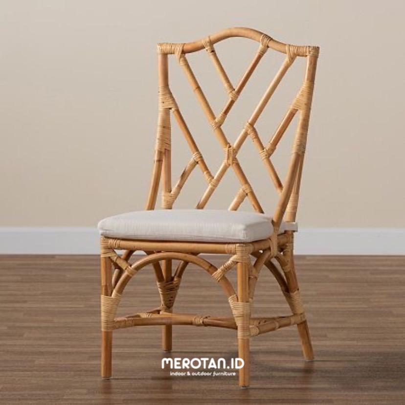 Dining Chair Rotan / Kursi Makan Rotan Alam / Kursi Cafe Rotan