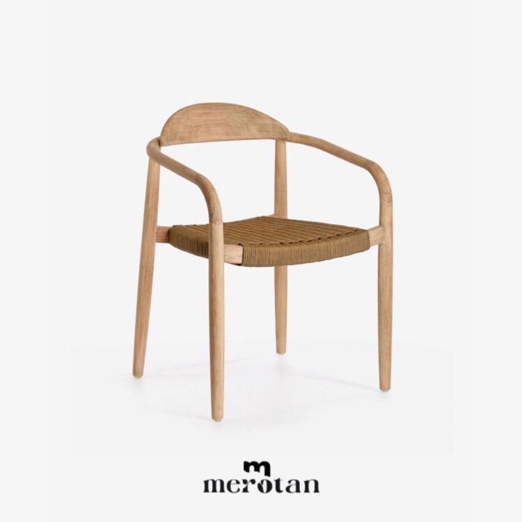 Kursi Cafe Minimalis / Kursi Jati Anyaman Tali Rope