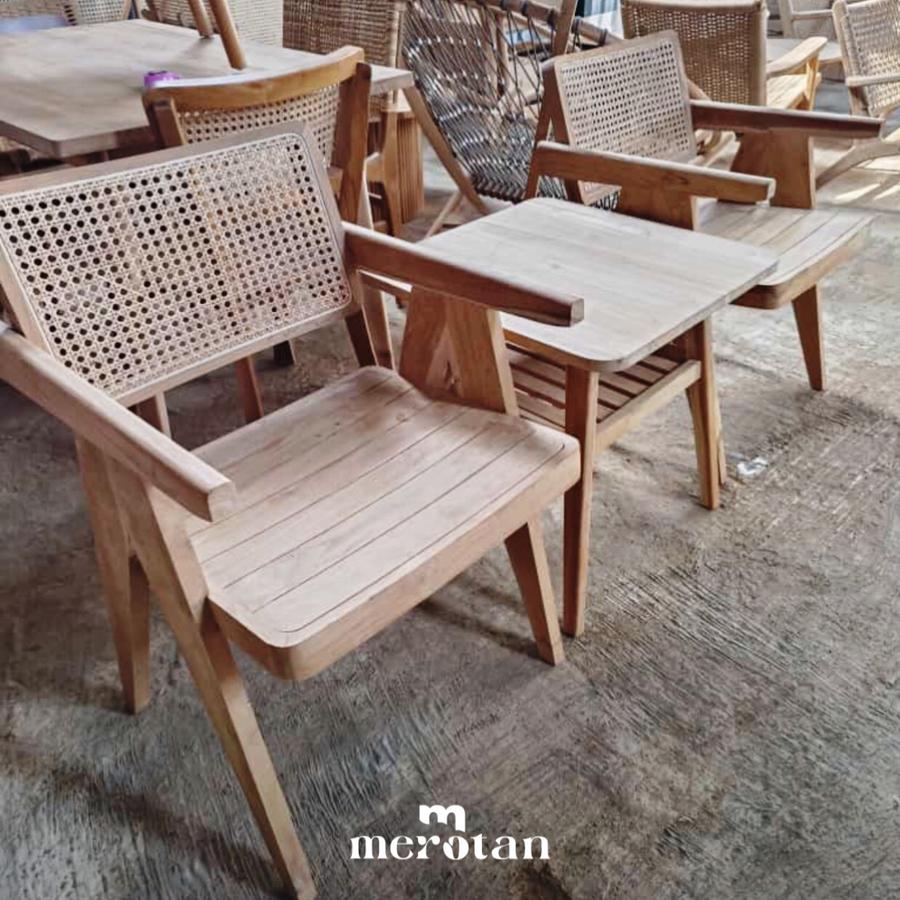 Set Meja Kursi Teras Jati Minimalis (Bisa Request Finishing)
