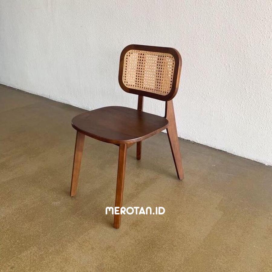 Kursi Makan Jati/Kursi Cafe Jati Rotan/Dining Chair/Kursi Teras