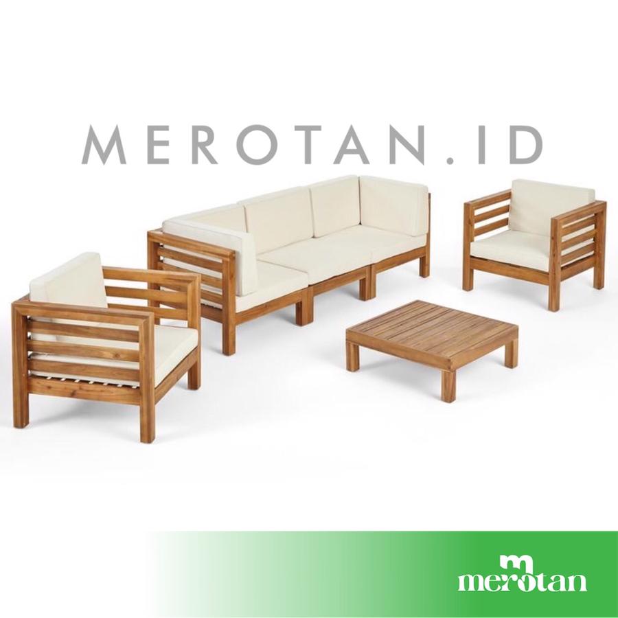 Sofa Jati Outdoor Jati /Set Set Kursi Tamu Outdoor / Sofa Jati Outdoor