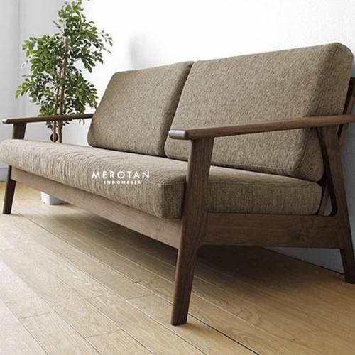 SOFA TAMU VINTAGE / KURSI CAFE RETRO / SOFA SCANDINAVIAN 2 SEATER