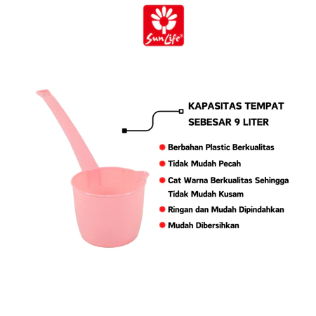 SunLife Derly Water Scoop (S) Gayung Air Plastik Gagang Panjang Gayung Es SNL-098 S