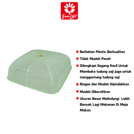 SunLife Square Food Cover L Tudung Saji Super Besar Bentuk Persegi SNL-IIIL ( L )