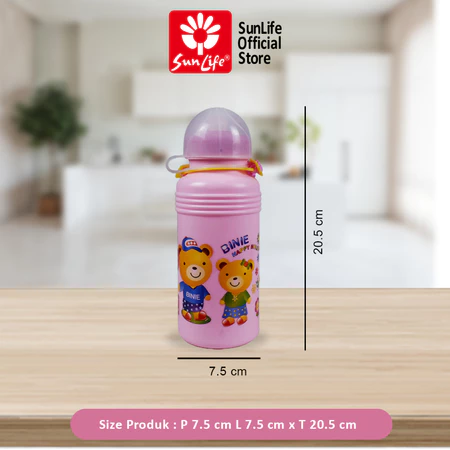 SunLife ILY Bottle – Botol Minum Anak Lucu & Anti Tumpah SNL-7068