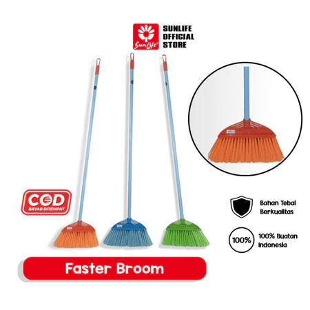 SunLife Faster Broom Sapu Lantai Rumah Sapu Ijuk SNL-236B