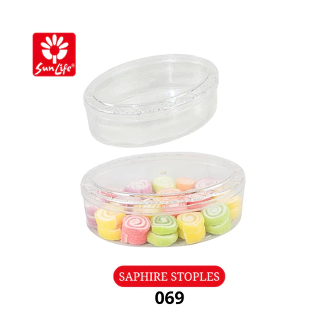 SunLife Saphire Stoples Toples Plastik Kue Kering Serbaguna Kapasitas Sampai 650 gr (12 pcs) 069