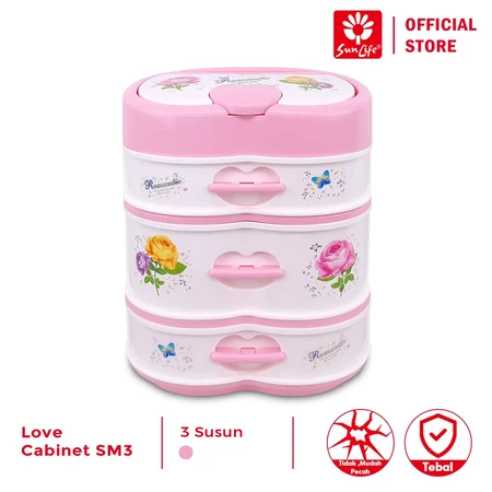 SunLife Love Drawer S2 Mini 1 Pcs Love Cabinet Laci Obat Serbaguna Laci Mini Praktis SNL-868-S6