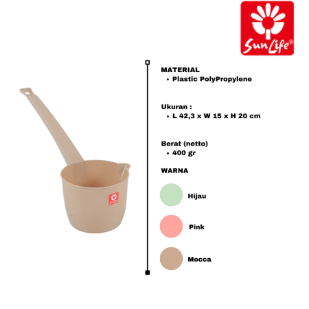 SunLife Derly Water Scoop (L) Gayung Air Plastik Gagang Panjang Gayung Es SNL-099 L