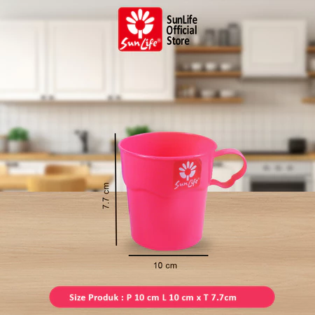 SunLIfe Nindy Cup Gelas Minum 3 Pcs Set Plastik Drinking Glass Serbaguna SNL-146 G