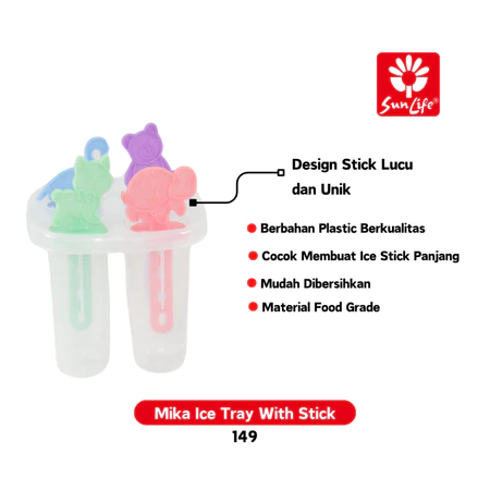 SunLife Mika Ice Tray With Stick (1 pcs/pack) Cetakan Es Plastik SNL-149