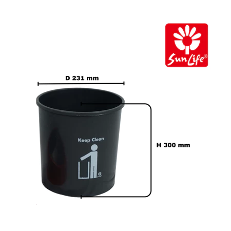 SunLife Viro Dustbin 7L (B) Tempat Sampah Tutup Ayun Tempat Sampah Kantor Minimalis 7015M