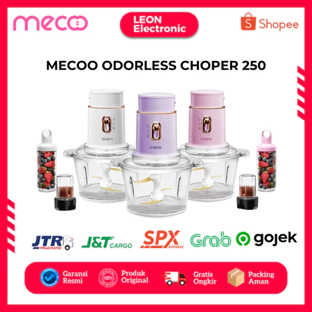 Mecoo Most Aesthetic 5 in 1 Antibacterial Odorless Chopper 250 Low Watt BPA Free