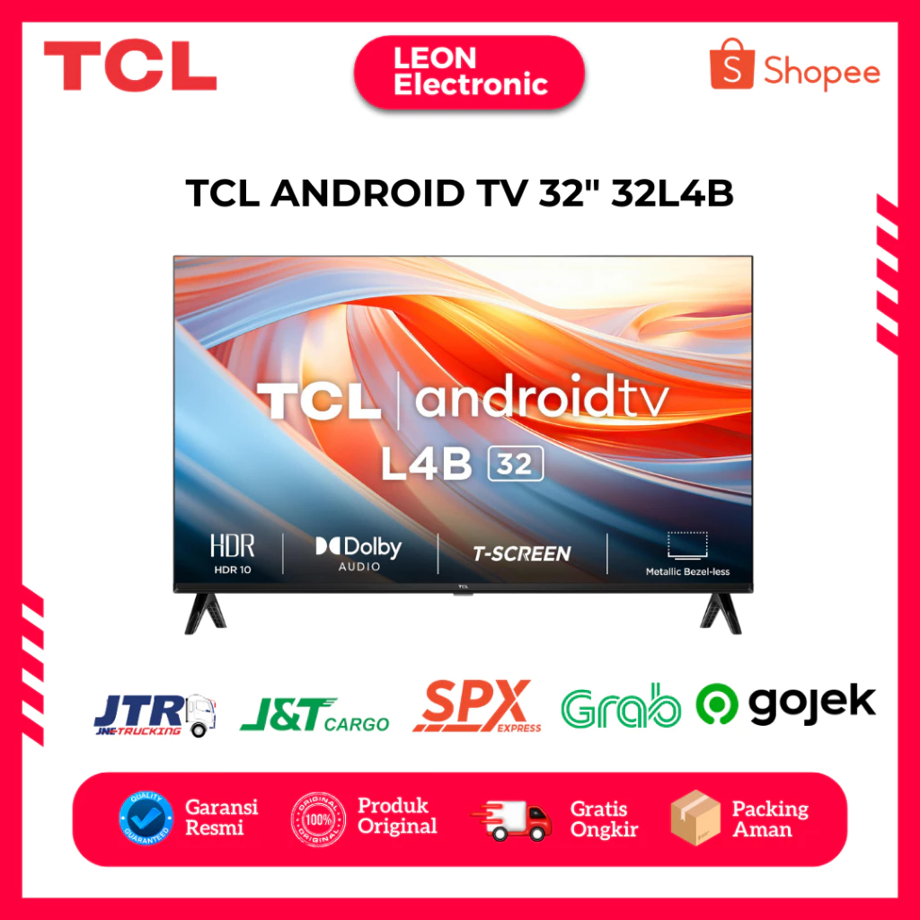 [CARGO] TCL 32L4B Android Smart LED TV 32 Inch HDR Wifi - L4B