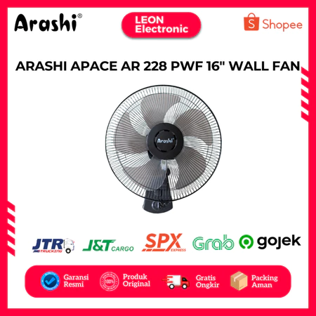 Arashi Apace AR 228 PWF 16" Kipas Angin Dinding 16 inch / Wall Fan
