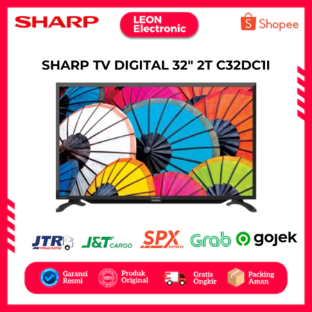 SHARP 32GD1400i 32 Inch LED TV Digital 32" 2T-32GD1400i
