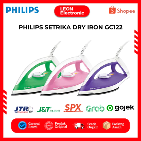PHILIPS Setrika Dry Iron GC122 / Strika Philips Iron GC-122