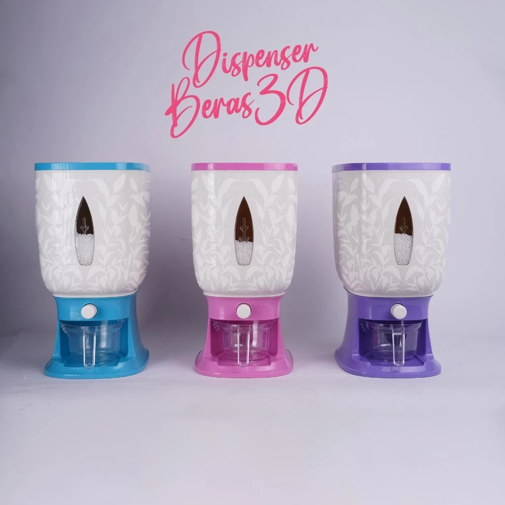 Dispenser Beras Otomatis Anti Hama / Tempat Wadah Penyimpanan Beras New Modern Tidak Lembab Food Grade