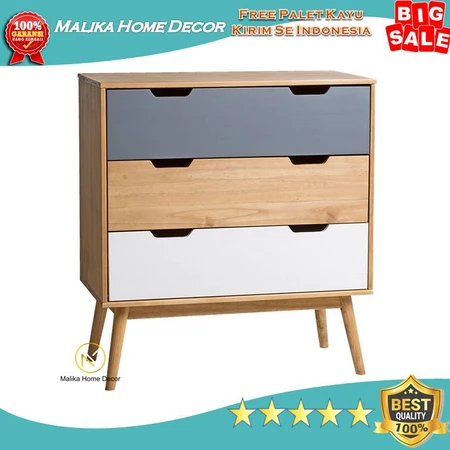 Nakas minimalis drawer 3 laci murah n26 meja serbaguna terlaris minimalis modern meja kosmetik meja sudut meja kasur beside table bed