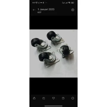 tambahan roda nakas untuk 1 nakas model bulat sudah sama pasang