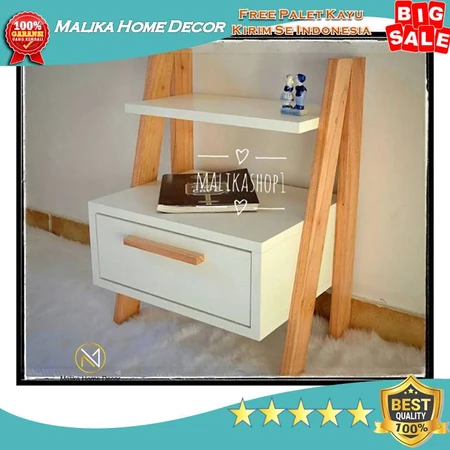 Nakas Minimalis laci N11 satu laci dan rak meja samping bedsise table meja samping tempat tidurmeja samping sofameja estetik minimalis