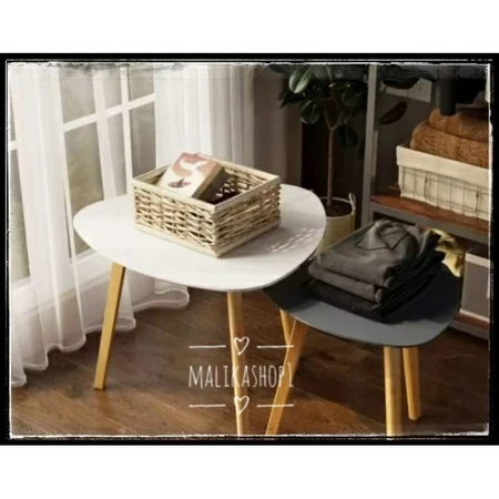 PROMO!! Dapat 2pcs Meja Tamu Minimalis segitiga Coffee table Kopi Beside Table Murah meja serbaguna meja sudut meja samping murah