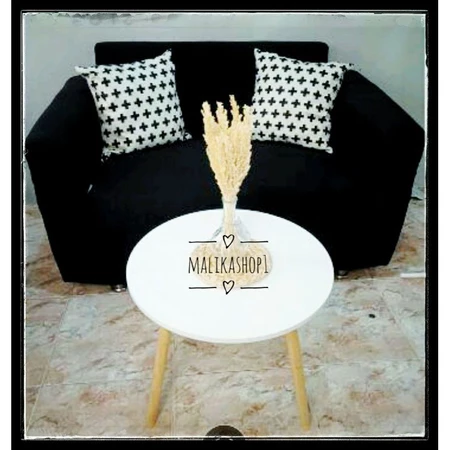 (Sigle Diameter 50cm tinggi 50cm) Meja Tamu Minimalis Coffee table Kopi Beside Table Murah