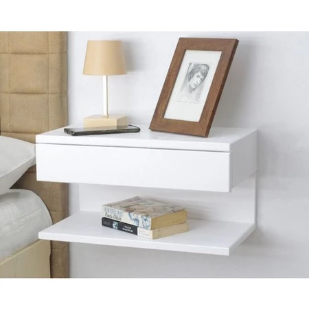 bedside table model dinding melayang rak dinding laci