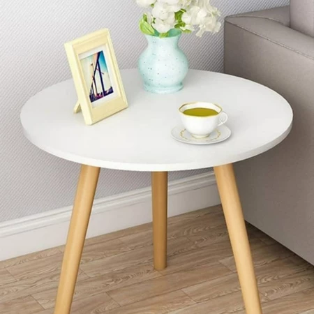 (Sigle Diameter 50cm tinggi 50cm) Meja Tamu Minimalis Coffee table Kopi Beside Table Murah