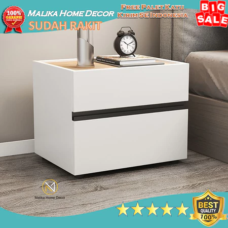 n40 meja laci sudut kamar meja side bed meja samping tempat tidur
